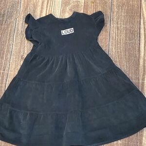 Loud charcoal gray / black? corduroy dress sz 5